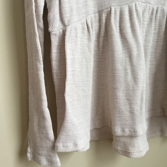 Anthropologie t.la Jill V Neck Baby Doll Peplum Top - Picture 5 of 10